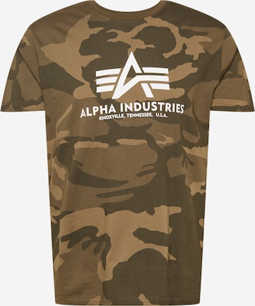 ALPHA INDUSTRIES T-Shirt in Grün: predná strana