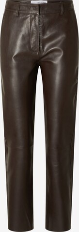 SELECTED FEMME Tapered Pants in Brown: front