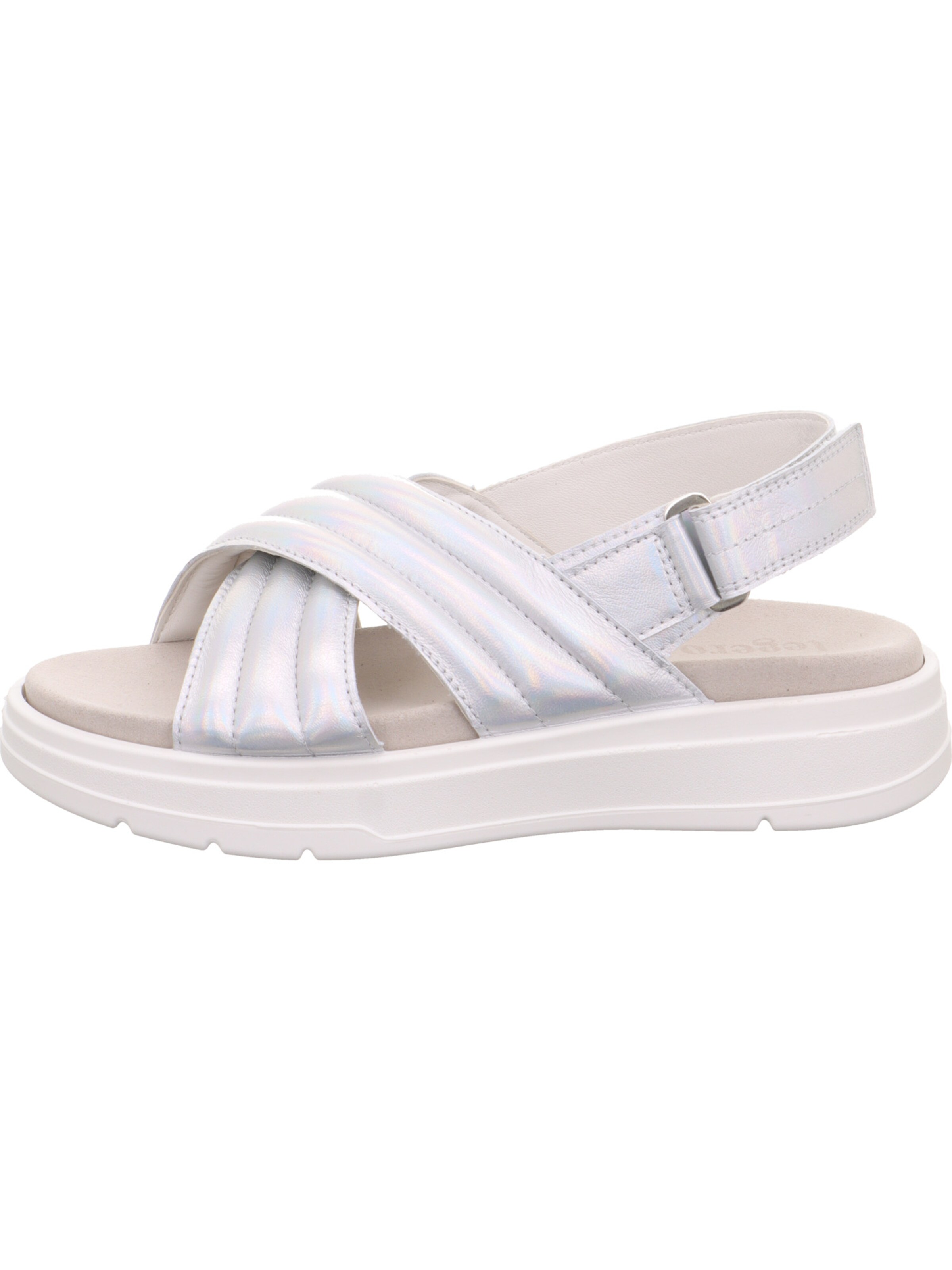 Legero Strap Sandals 'Sunwalker' in Silver