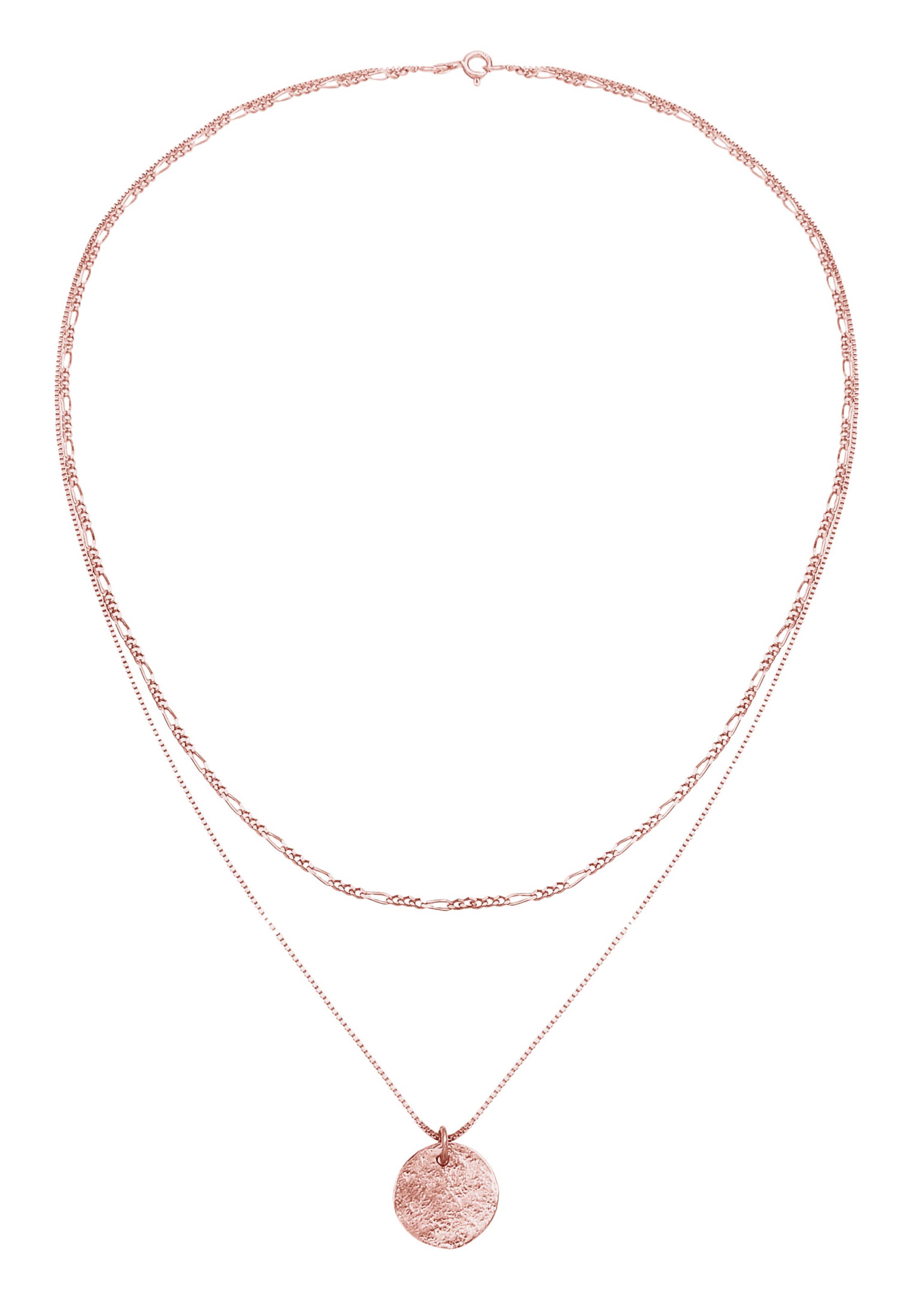 ELLI Kette 'Layer' in rosegold, Produktansicht