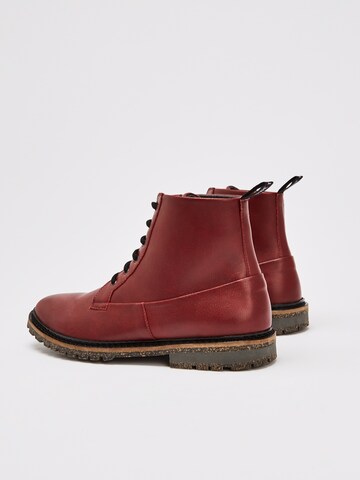 NINE TO FIVE Lace-Up Ankle Boots 'Miru' in Brown