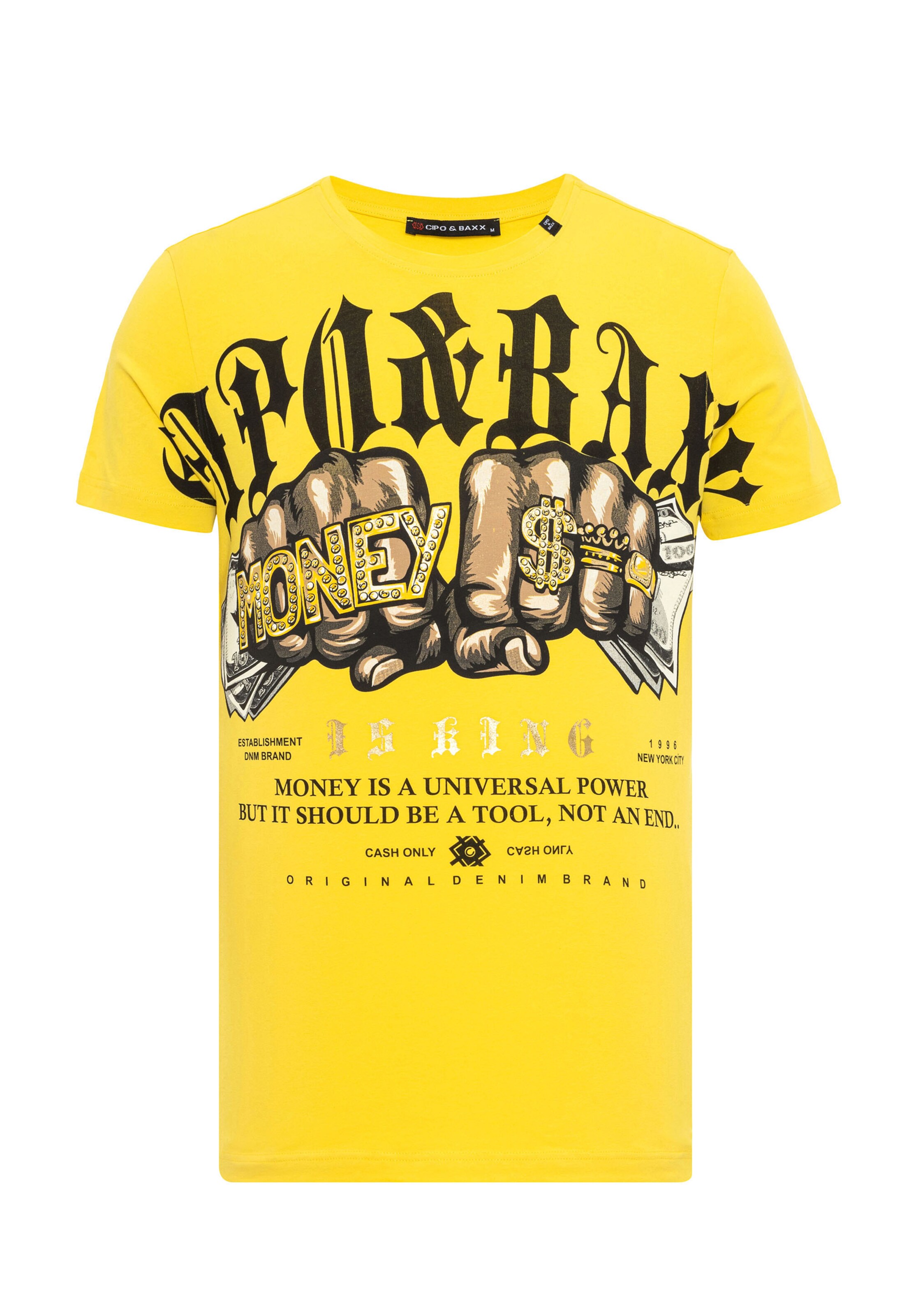 CIPO & BAXX Shirt in Yellow: front
