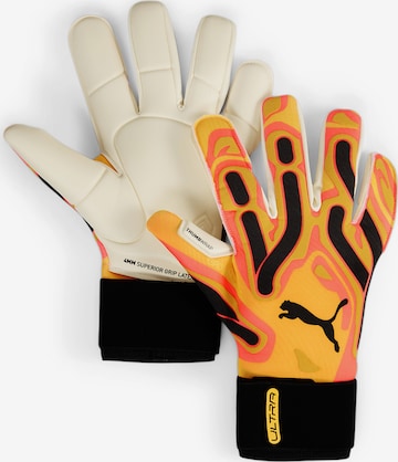 PUMA Athletic Gloves 'Ultra Ultimate' in Yellow: front