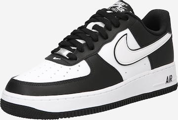 Nike Sportswear Sneakers laag 'AIR FORCE 1 07' in Zwart: voorkant