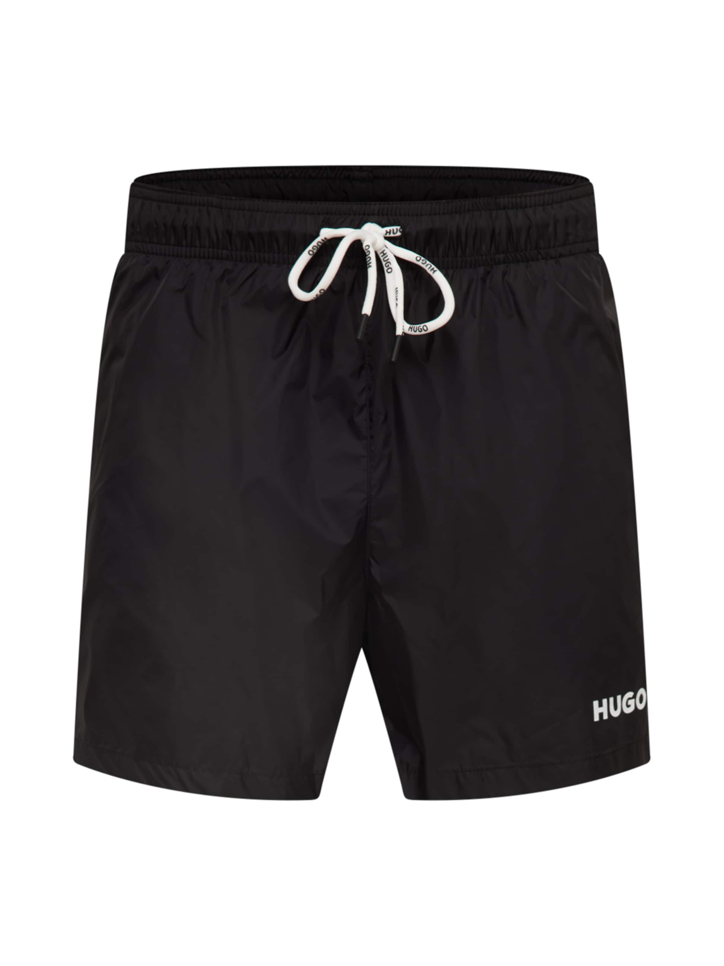 HUGO Badeshorts 'Haiti' in schwarz / weiß, Produktansicht