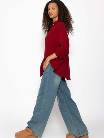 SASSYCLASSY Bluse 'kürzere Variante' in Rot