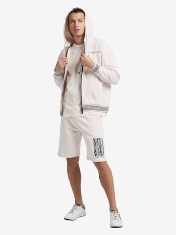 Carlo Colucci Zip-Up Hoodie in White