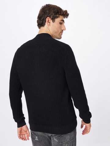 Wemoto Knit Cardigan 'Theo' in Black