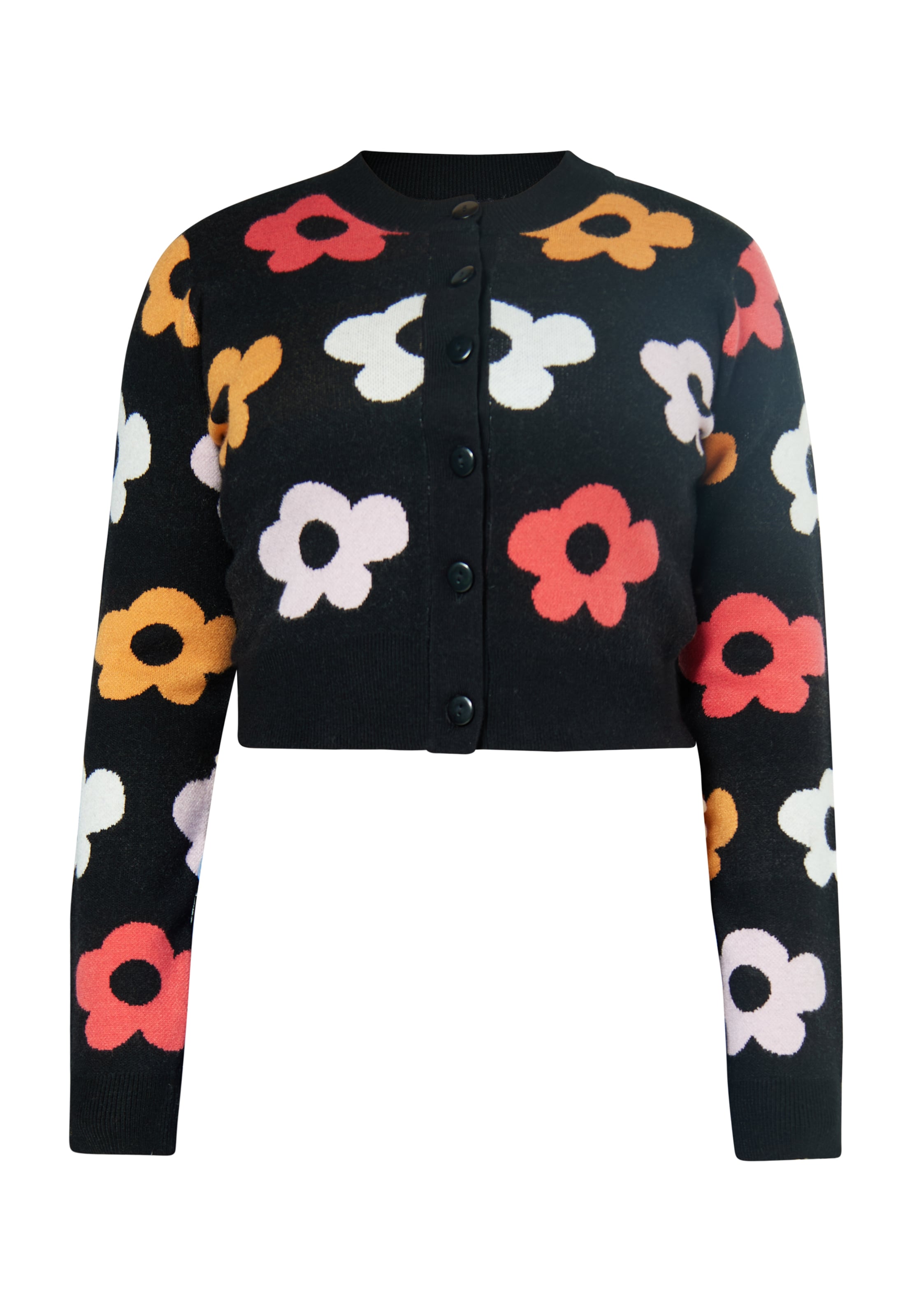 swirly - Cárdigan en negro: frente