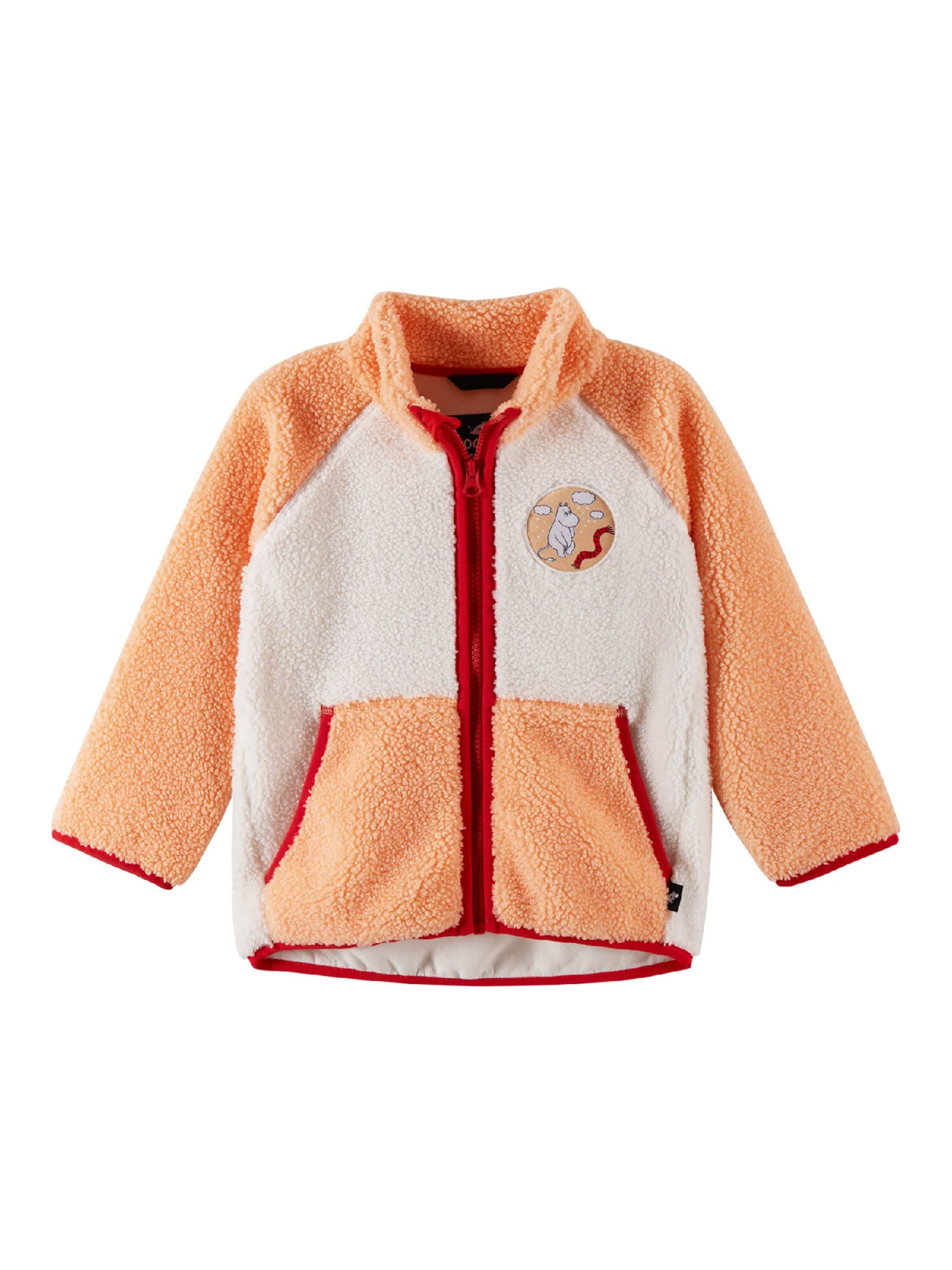 Reima Fleece jas 'Moomin Kramgo' in Oranje: voorkant