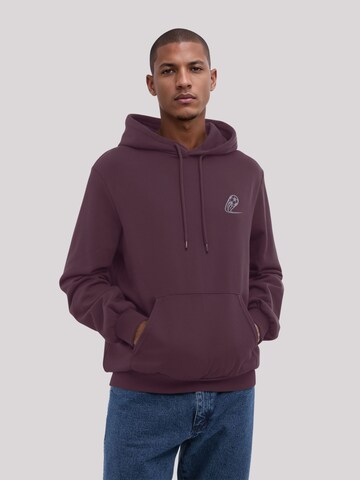 F4NT4STIC Sweatshirt in Purple: front