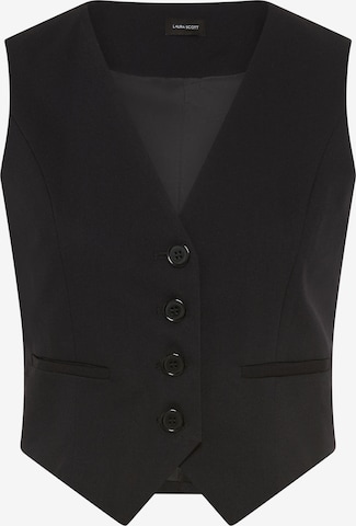 LAURA SCOTT Vest in Black: front