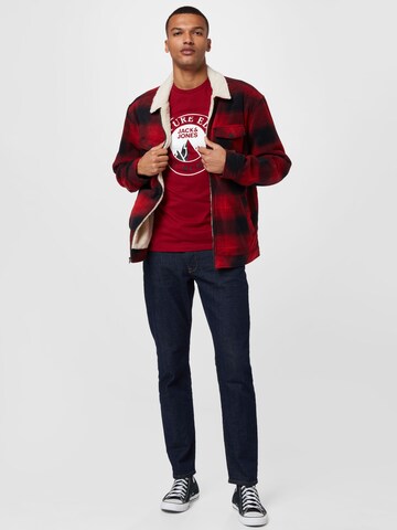 Maglietta 'ISIAH' di JACK & JONES in rosso