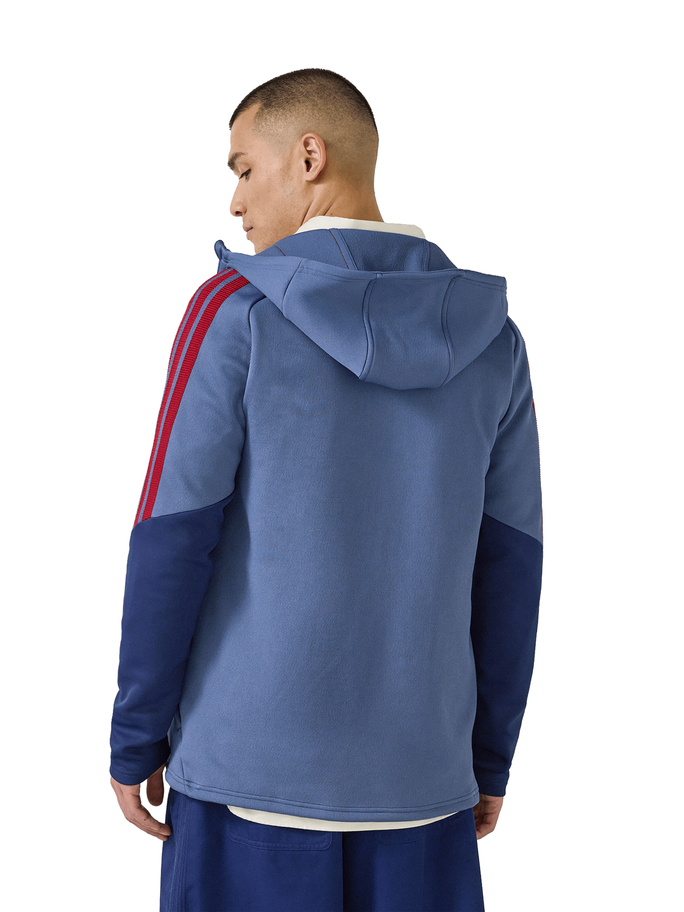 ADIDAS PERFORMANCE Zip-Up Hoodie in Blue