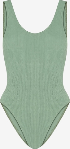 SORBET ISLAND Badeanzug 'Riva' in Grün: Vorderseite