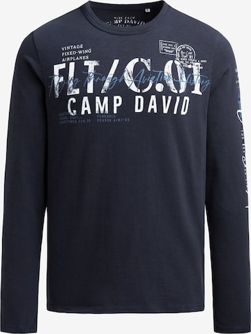 Maglietta di CAMP DAVID in blu: frontale
