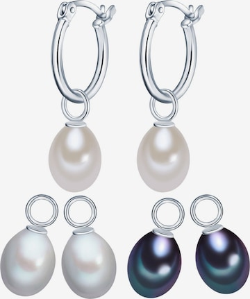 Boucles d'oreilles Valero Pearls en argent : devant