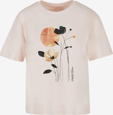 T-shirt 'Sunlight Bloom' Merchcode en rose : devant