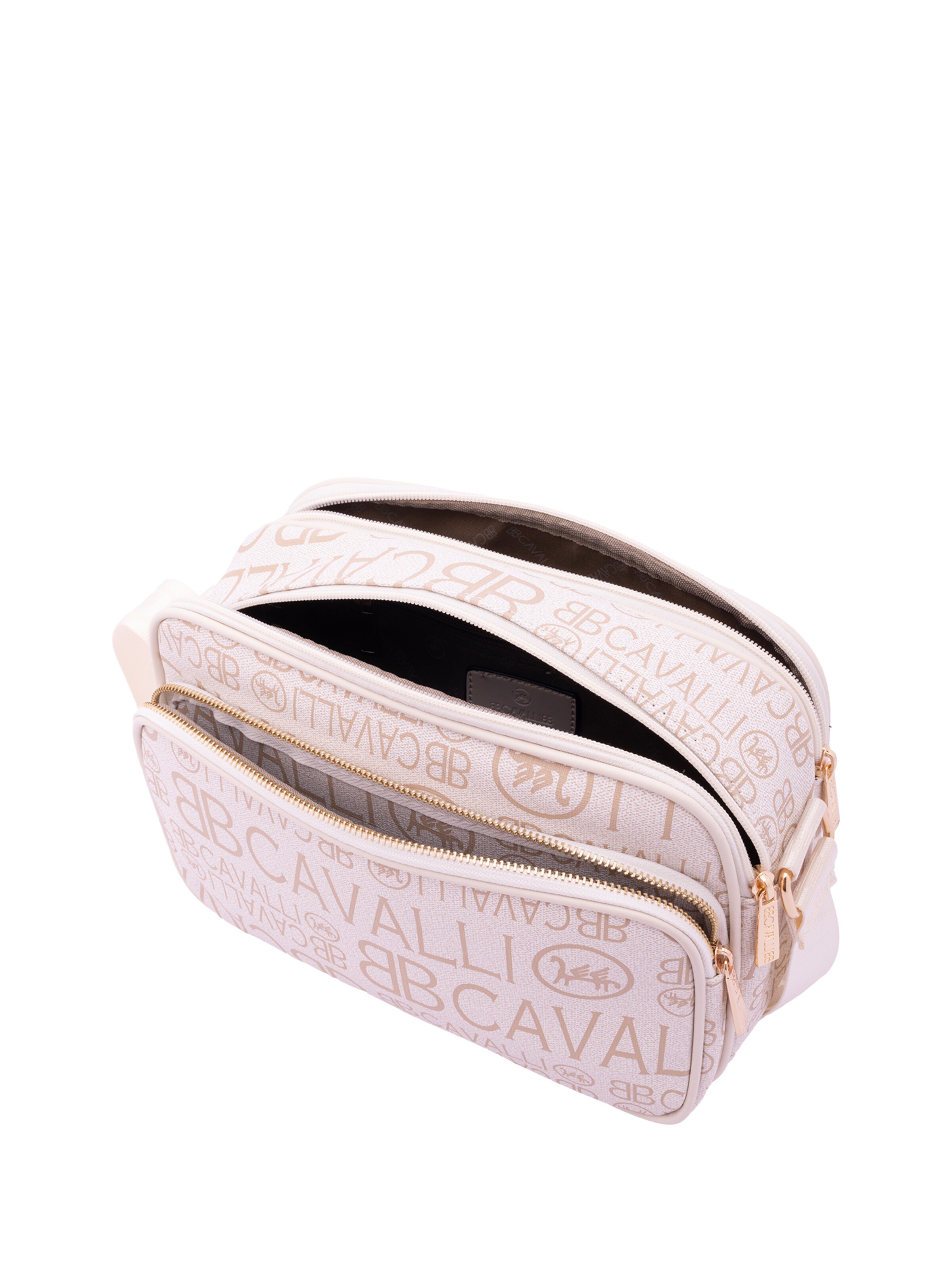 Borsa a tracolla 'Borsa a Tracolla B Cavalli Donna con Zip e Tasche Regolabile 29x18x12 cm' di B. Cavalli in bianco