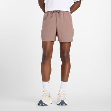 new balance Regular Workout Pants 'Essentials' in Pink: front