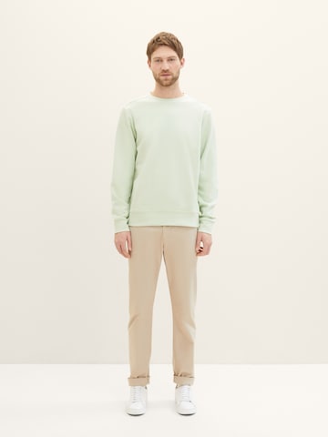 TOM TAILOR - Sweatshirt em verde