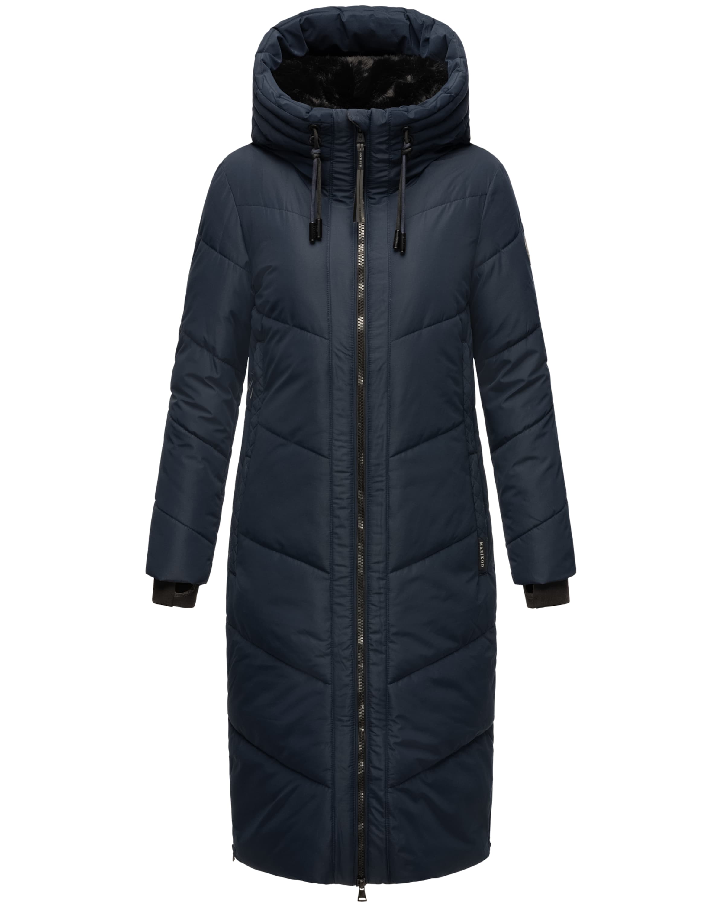 MARIKOO Winter coat 'Nadaree XVI' in Blue: front