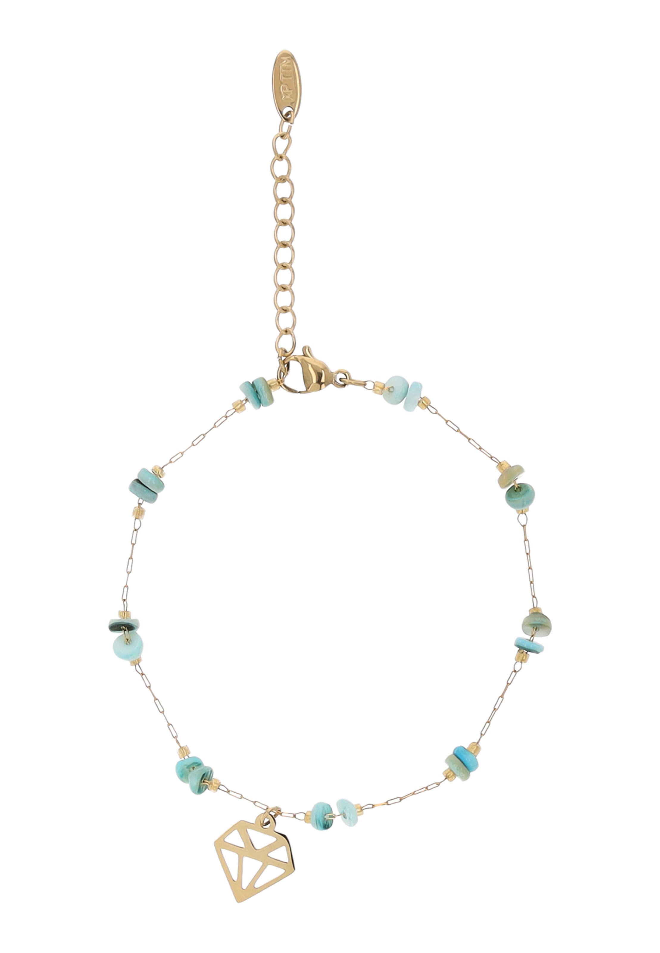 GRASSLAND Armband in Gold: Vorderseite