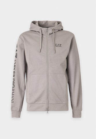 EA7 Emporio Armani Кофта на молнии в Серый: спереди