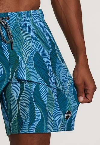 Shiwi Kratke kopalne hlače 'wild leaves 4-way stretch' | modra barva