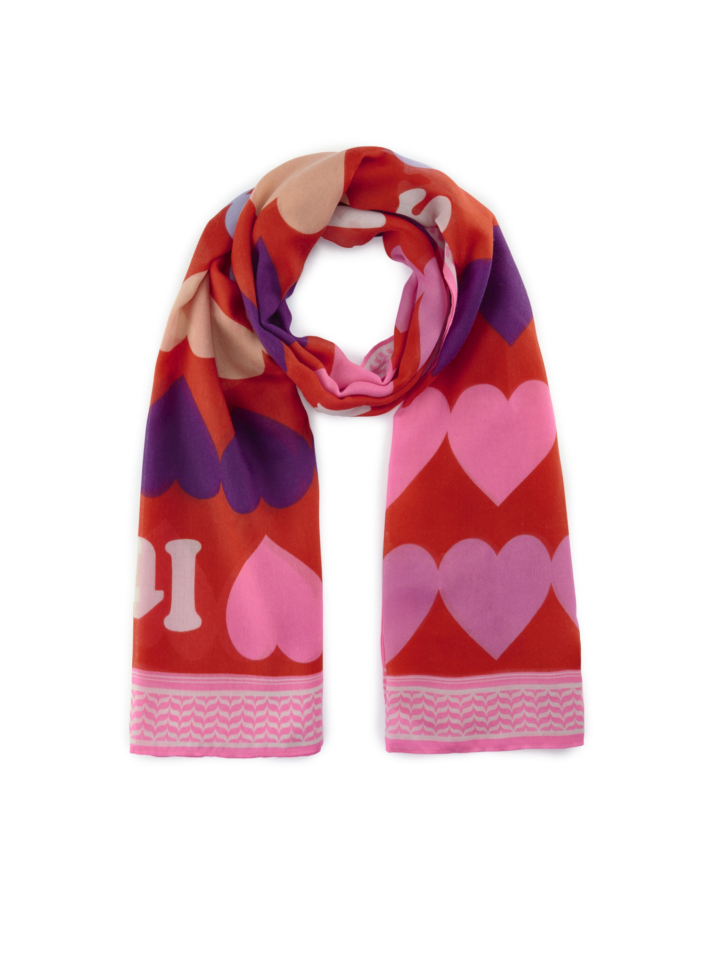 Écharpe CODELLO en rouge : devant