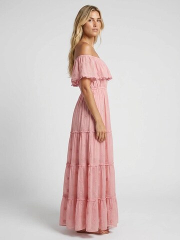 Miss June Jurk 'Robe Longue Kate' in Roze