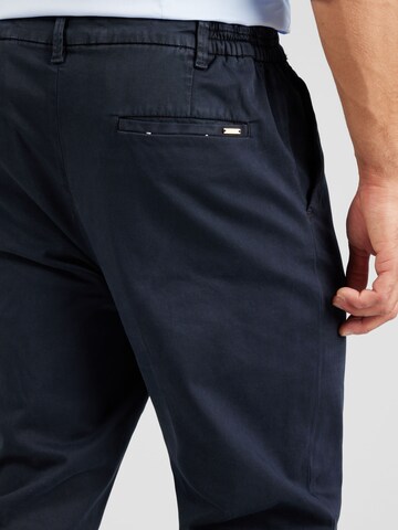 Goldgarn Tapered Pleat-front trousers in Blue