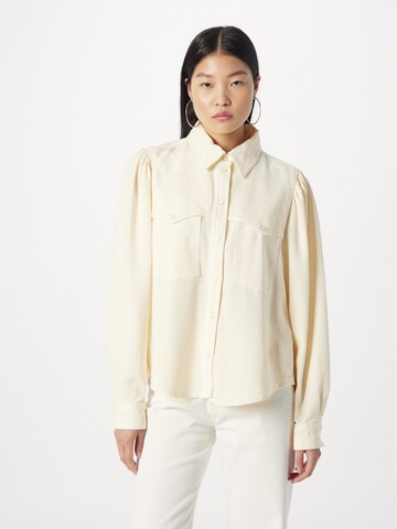 BOSS Blouse 'Benedetta' in Wit: voorkant