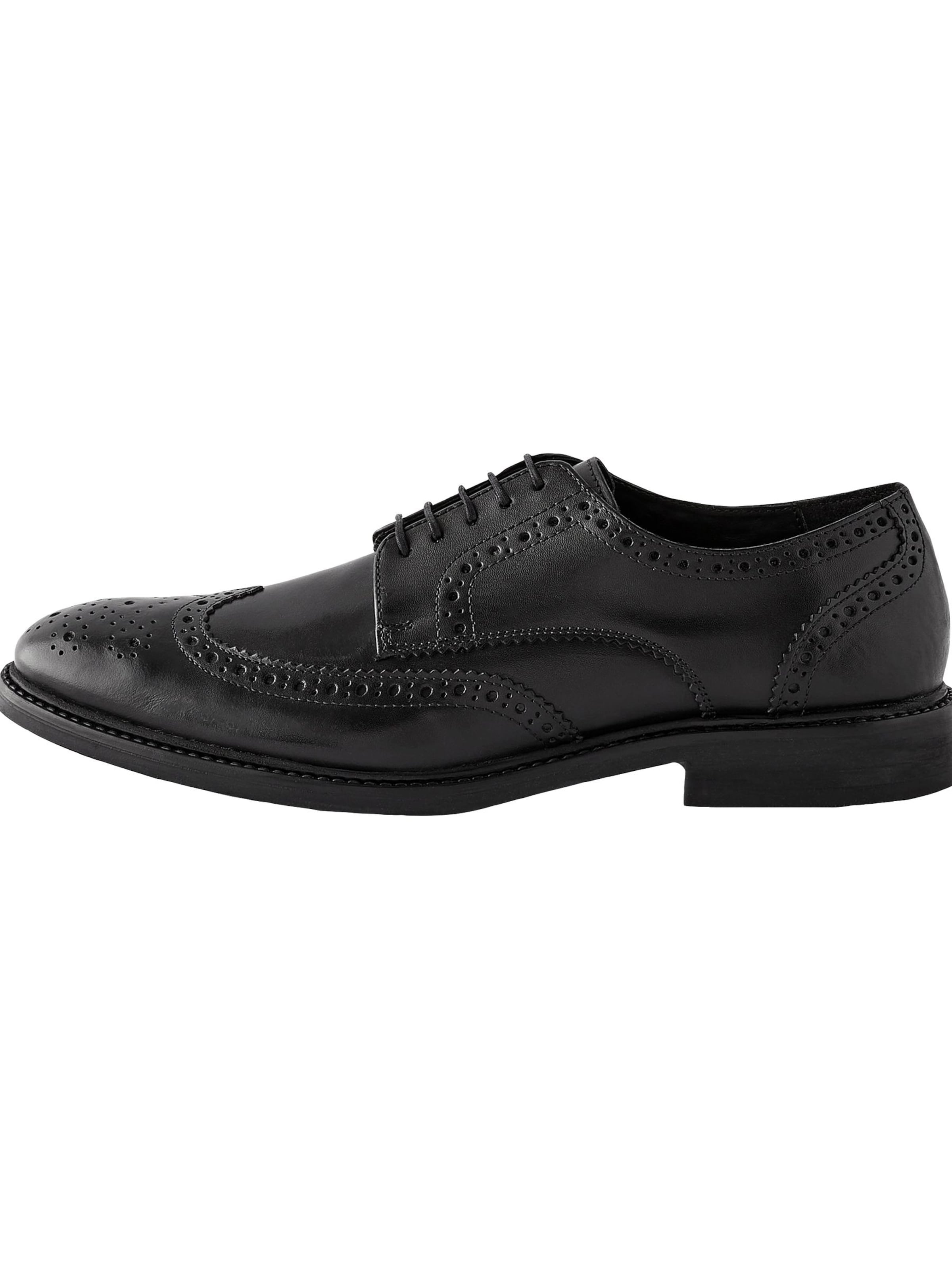 melns Next Kurpes ar šņorēm: no priekšpuses