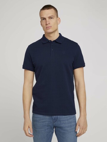 TOM TAILOR Poloshirt in Blau: predná strana