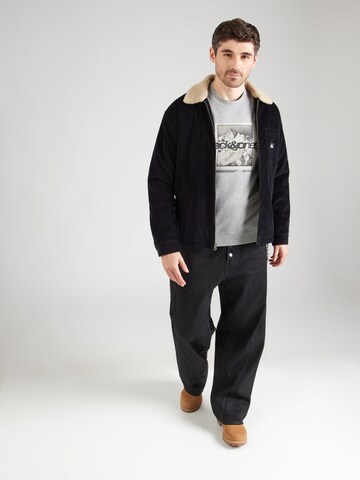 Sweat-shirt 'JCOFLARE' JACK & JONES en gris