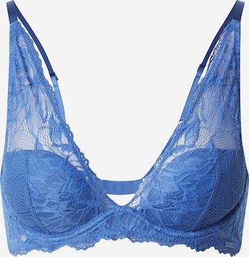 Calvin Klein Underwear Triangle Bra in Blue: front