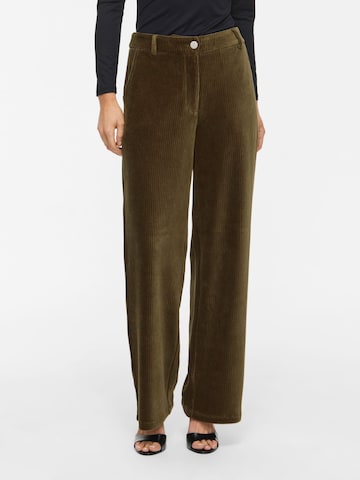 Wide Leg Pantalon VILA en vert : devant