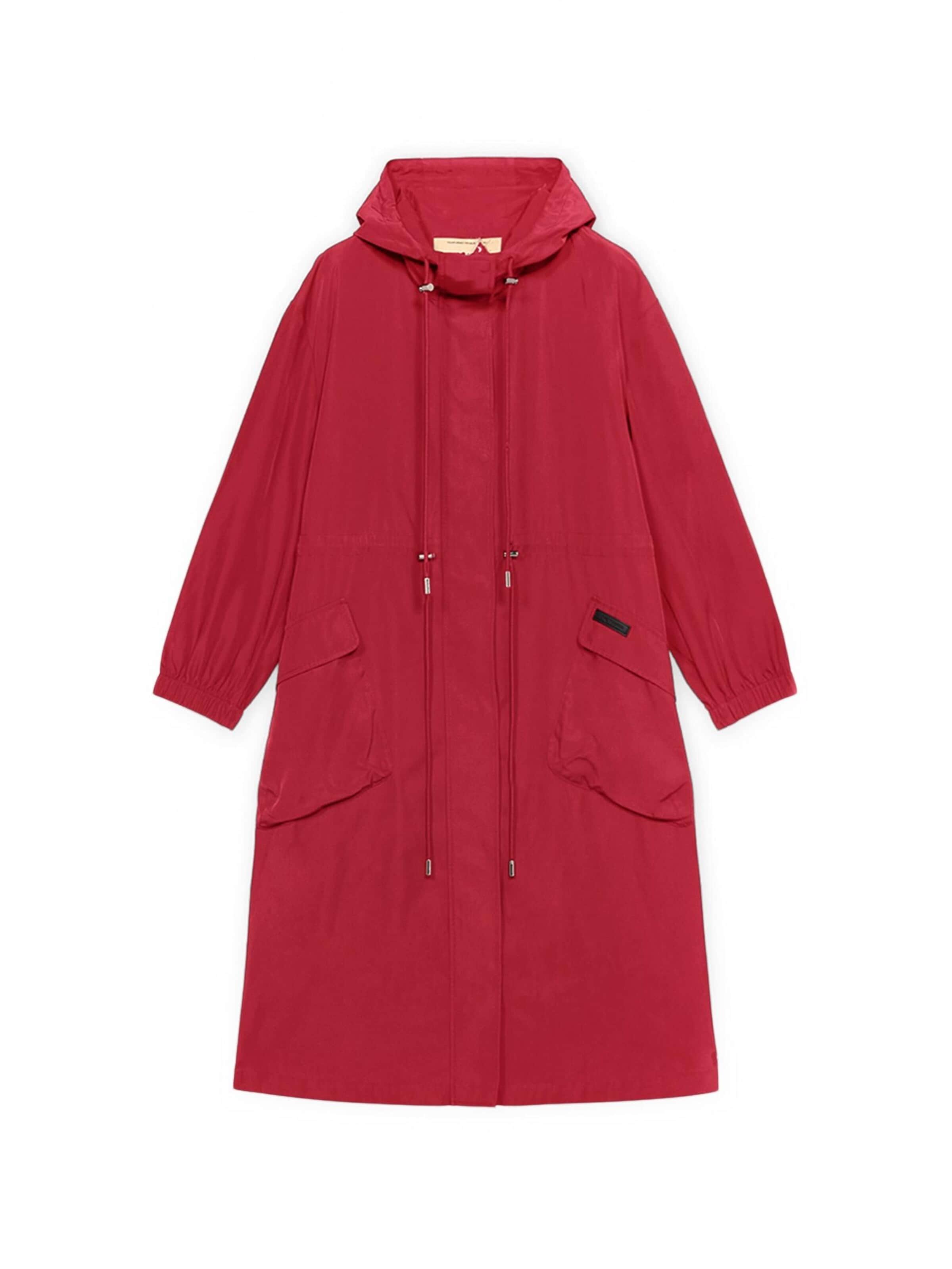 Trussardi - Abrigo de invierno en rojo: frente