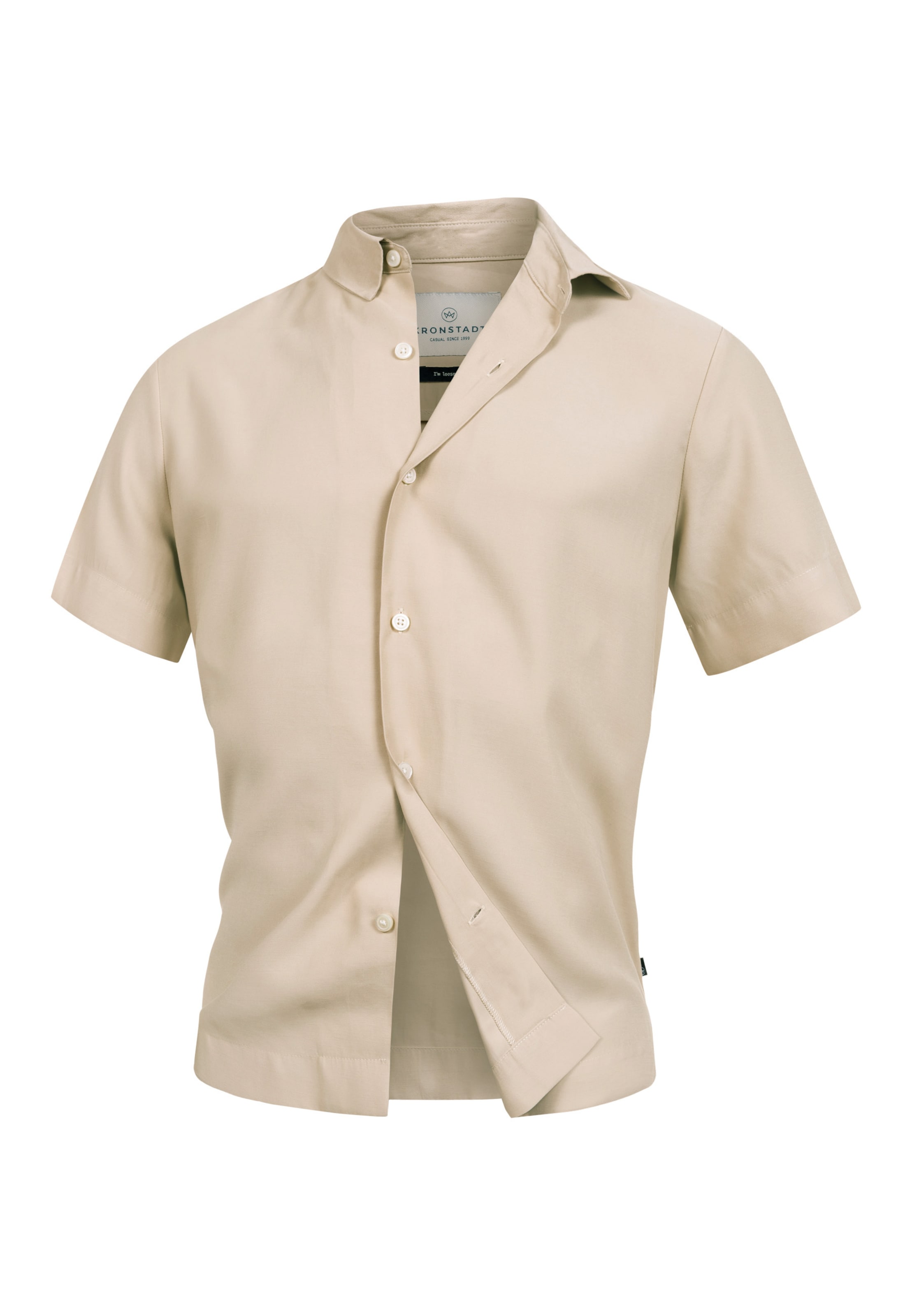 Coupe regular Chemise 'Eckdahl' Kronstadt en marron : devant