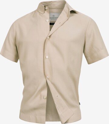 Coupe regular Chemise 'Eckdahl' Kronstadt en marron : devant