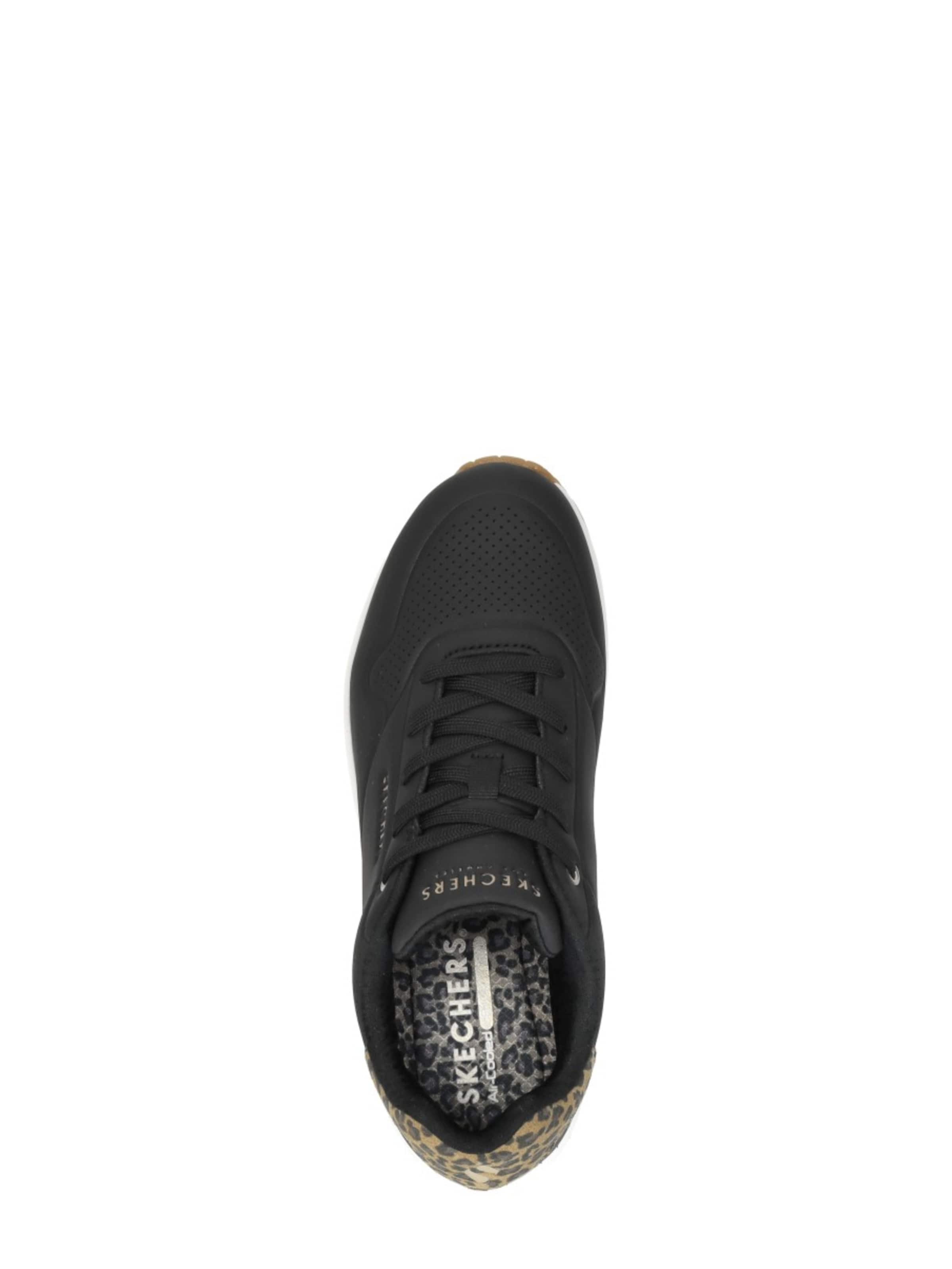 SKECHERS Platform trainers 'Uno - Jungle Nite' in Black