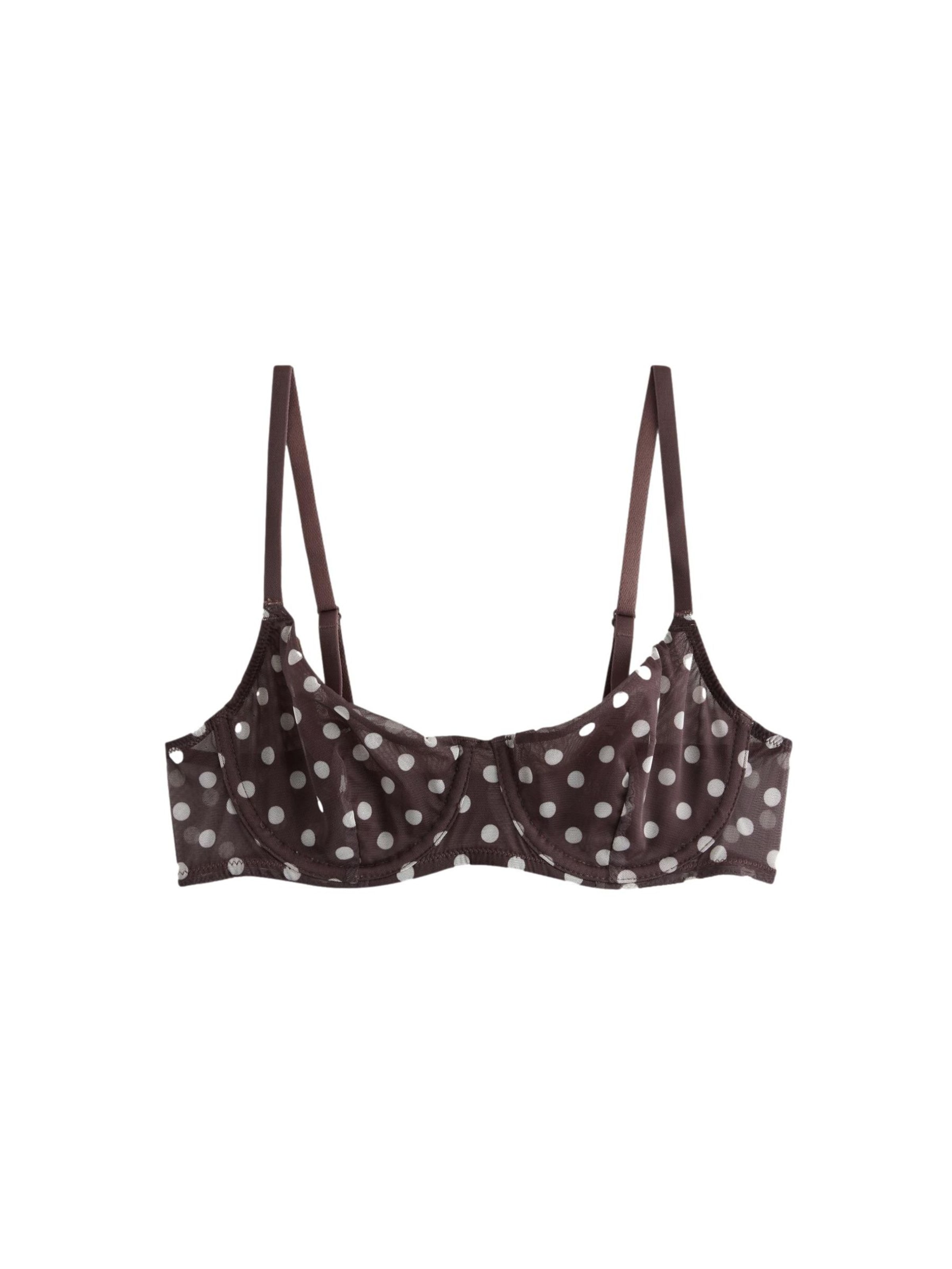 Balconnet Soutien-gorge Next en marron : devant