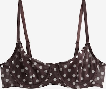 Balconnet Soutien-gorge Next en marron : devant