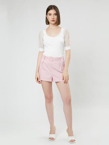 Loosefit Pantaloni con pieghe di Influencer in rosa