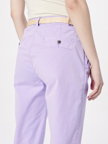 ESPRIT Slimfit Chino kalhoty – fialová