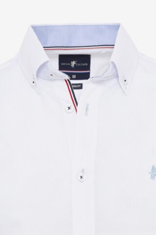 DENIM CULTURE - Ajuste regular Camisa 'JADON' en blanco