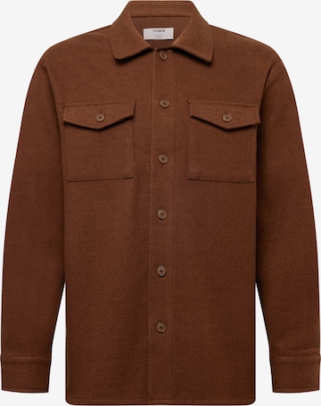 ABOUT YOU x Kevin Trapp Between-Season Jacket 'David' in Brown: front