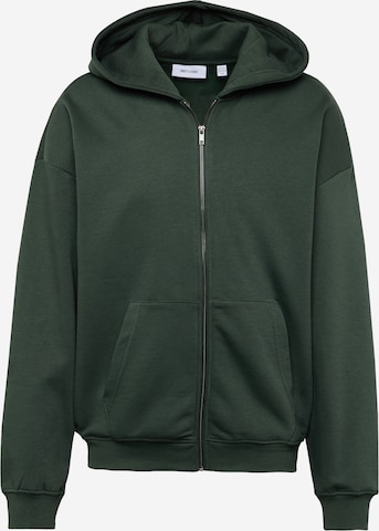 Only & Sons Кофта на молнии 'ONSTURNER' в Зеленый: спереди