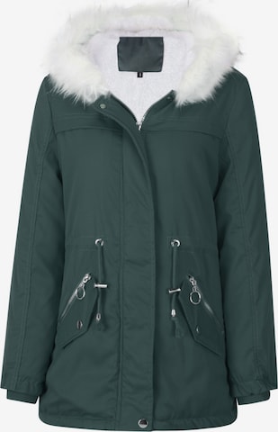 YOUTHUP Winter Jacket in Green: front
